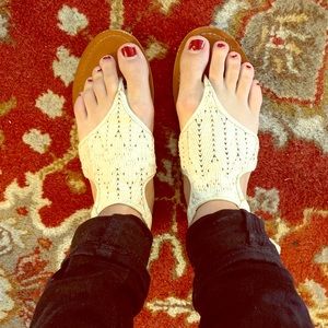 Lucky Brand Women’s White Sandals Size 8